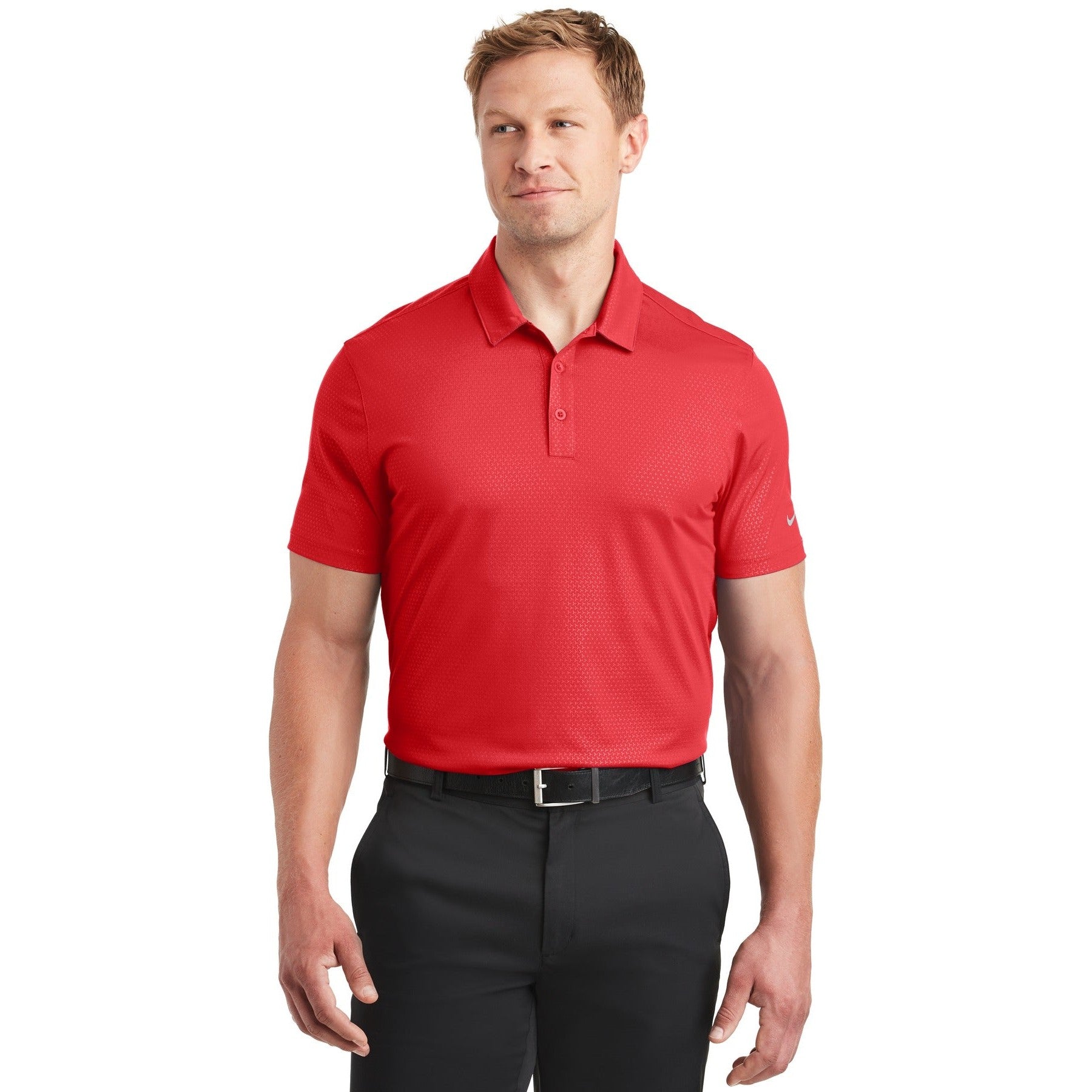 Nike-Nike Dri-FIT Embossed Tri-Blade Polo. 838964-MedTech-6